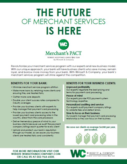 Merchant's PACT sheet