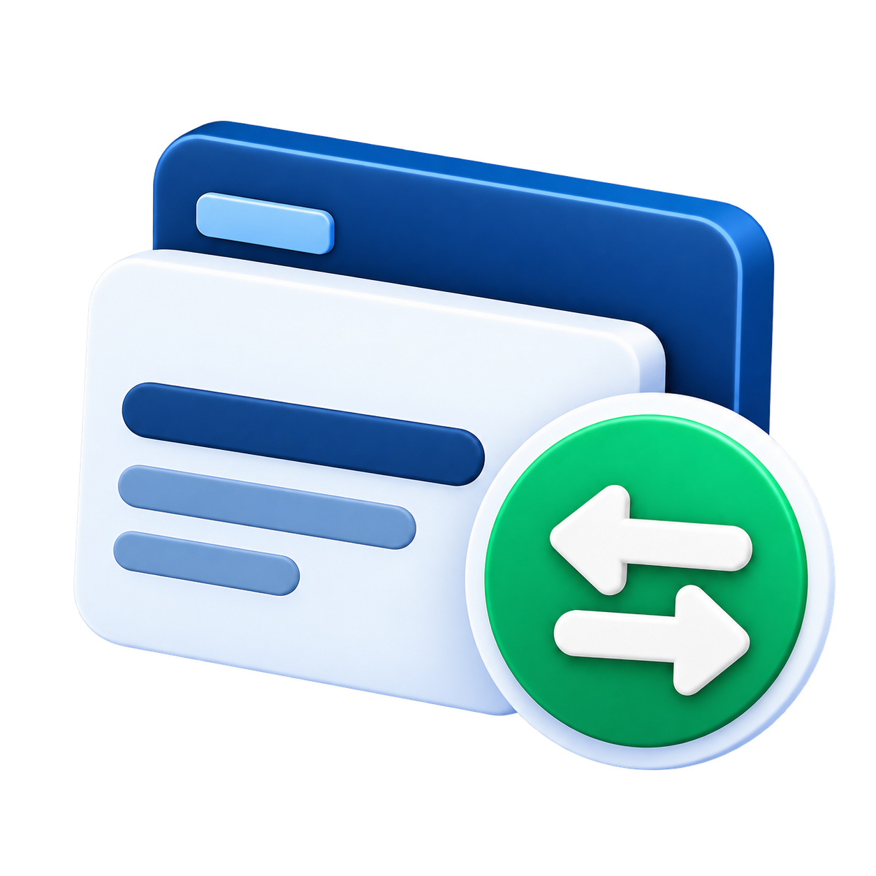 Glossy Payment Exchange Cards